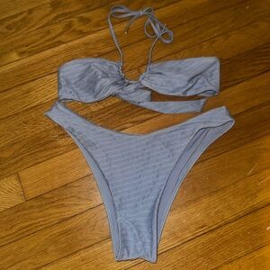 Monday swimwear cerulean blue copacabana top (sm) and Byron bottom (med)